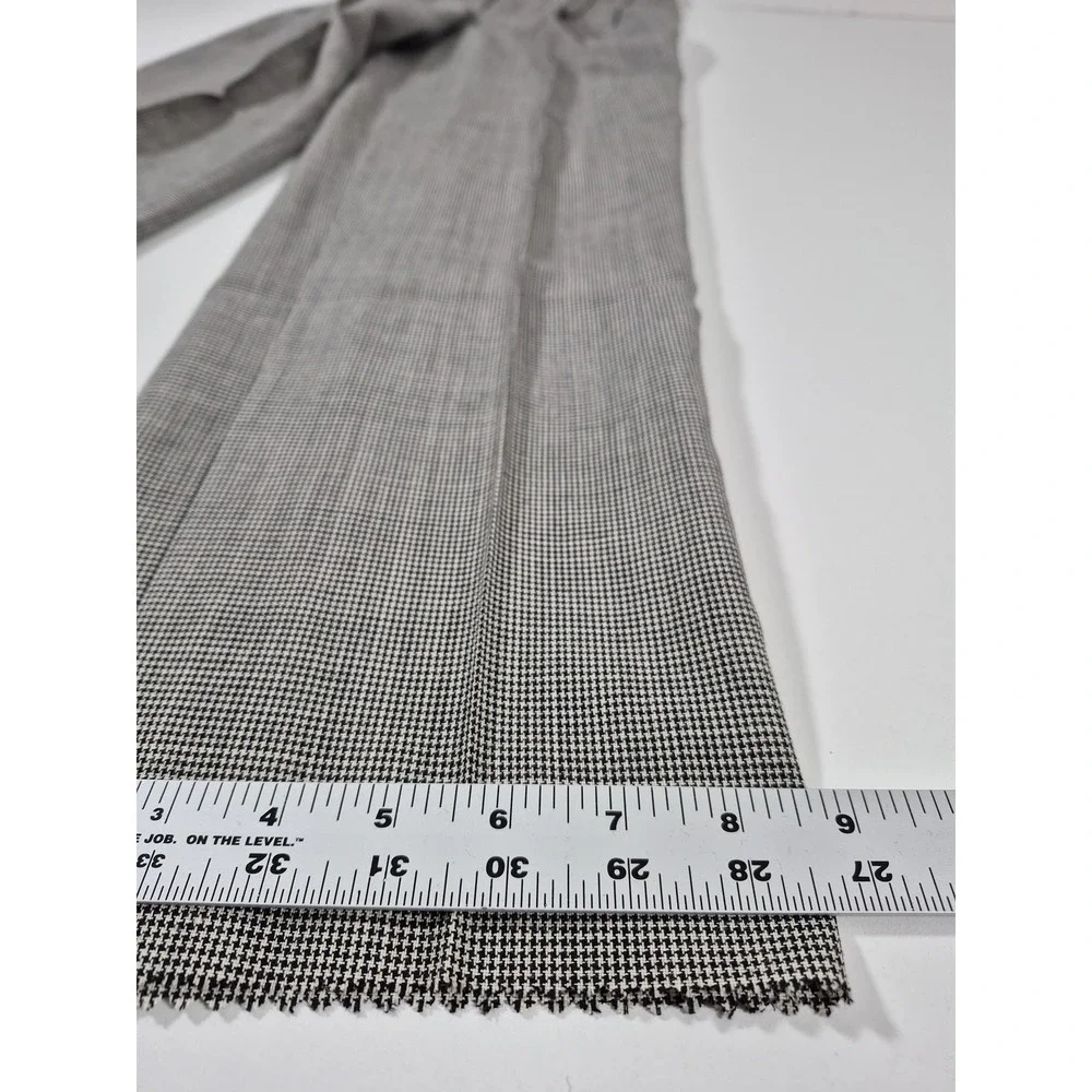 VTG John Alexander Wool Dress Pants Men's 36x36 Gray Check Pleated